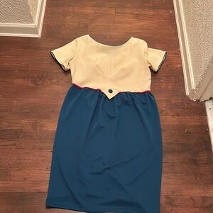 Elegant Two-Tone Dress